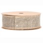 Preview: Dekoband 40mm Juteoptik natur Meterware Preview: Dekoband 40mm Juteoptik natur Meterware
