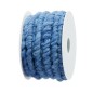 Preview: Filzschnur auf Rolle enzianblau in 10mm