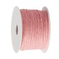 Preview: Wollkordel Wolldocht Filzschnur 4mm rosa 1m