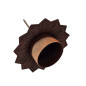 Preview: Kerzenteller 9cm shabby chic rost