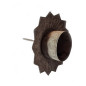 Preview: Kerzenhalter 9cm shabby chic white washed 4 Stück