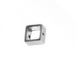 Preview: aluquadrat 10x10mm silber für Schmuckherstellung