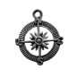 Preview: MetalAnhänger Schiffsruder silber 20mm