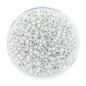 Preview: Rocailles kristall matt Silbereinzug 2,6mm 17g Dose