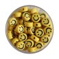 Preview: Smileyperle gelb-schwarz 7mm