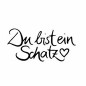 Preview: Stempel Du bist ein Schatz♥