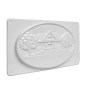 Preview: Gießform Türschild 19,5cm oval