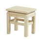 Preview: Holzhocker 4cm natur zum Wichteln