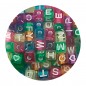 Preview: Buchstabenwürfel bunt transparent