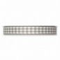 Preview: Dekoband kariert 15mm grau