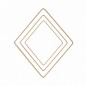 Mobile Preview: Metallrhomben gold matt 16-47cm