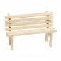 Preview: Holzbank 13cm natur zum Wichteln