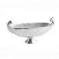 Preview: Schale mit Fuss 61cm Aluguss silber
