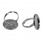 Preview: Finggering Fassung silber 18mm