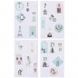 Preview: Adventskalendersticker blau bunt