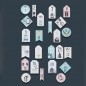 Preview: Adventskalenderzahlen als Sticker