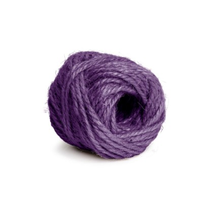 Juteschnur violett 15m Knäuel