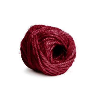 Juteschnur weinrot 15m Knäuel