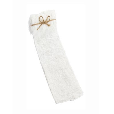 Plüschfell Band weiß 4cm