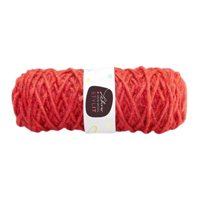 Filzschnur 5mm mit Jutekern erdbeerrot