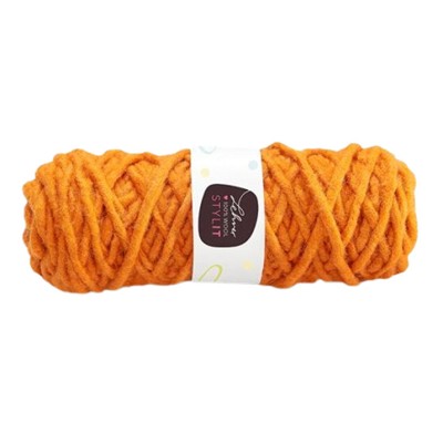 Filzschnur 5mm mit Jutekern orange
