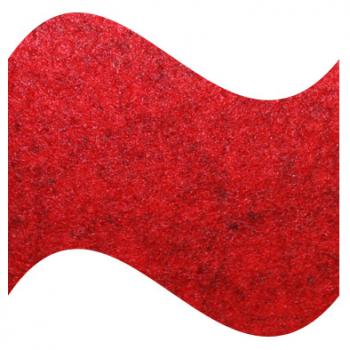 Filzband 4 cm rot meliert