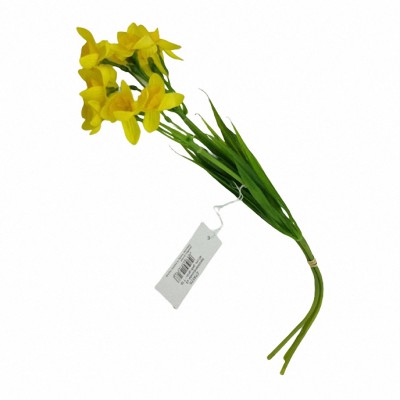 Künstliche gelbe Narzissen/Osterglocken im 3er Bund 42cm