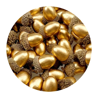 Eicheln gold zum Dekorieren