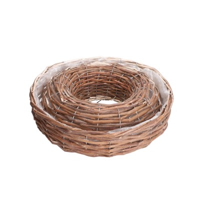 Pflanzringe aus Rattan Edelweide 40/35cm 2er Set