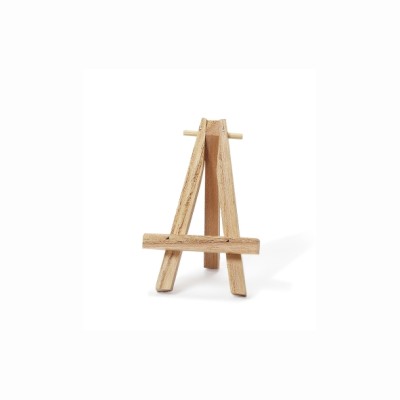 Holzstaffelei 7x4,5cm natur für Deko
