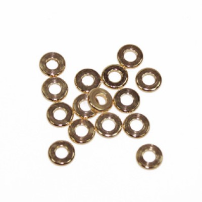 Metallperle Scheibe 7mm gold
