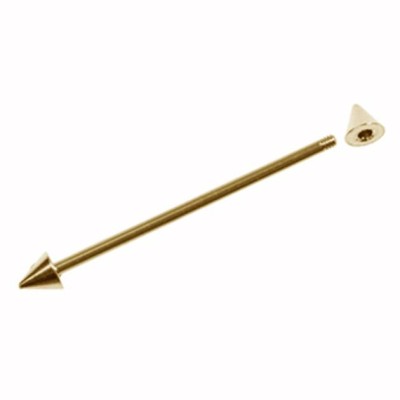 Gewindestift 23mm gold mit 3mm Kegel
