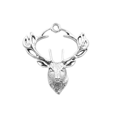 Anhänger Hirsch silber 28x25mm
