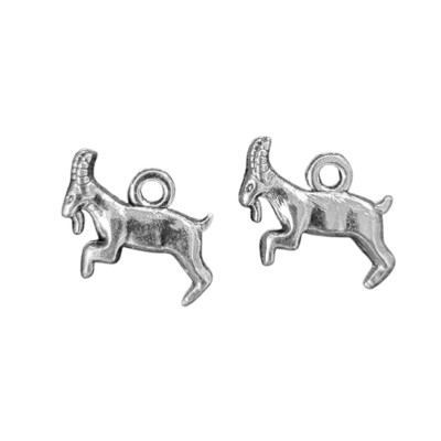 AnhängerZiegenbock silber 18mm