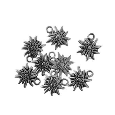 Edelweiß Metallanhänger 17mm silber