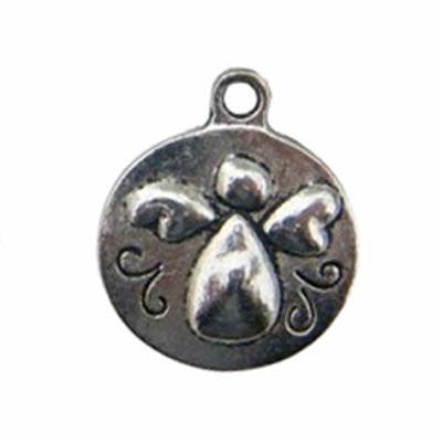 Anhänger Engel 16x20mm silber