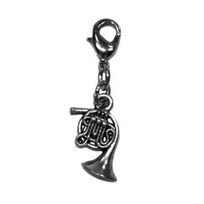 Anhänger Waldhorn silber 18mm Charm