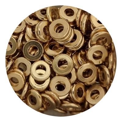 Metallperle Scheibe gold 7mm