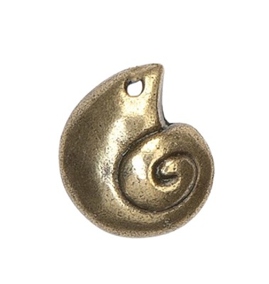 Anhänger Schnecke bronze 25mm