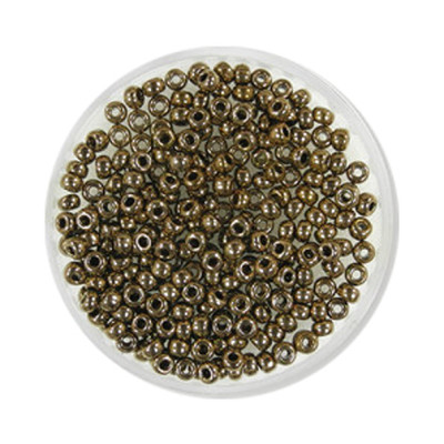 Rocailles Miyuki 2,5mm metallic nut 12g Dose