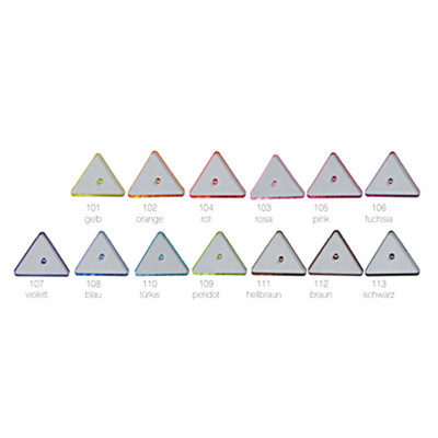 Plexi-Dreieck-Perle für Schmuckgestaltung in vielen Farben 32mm