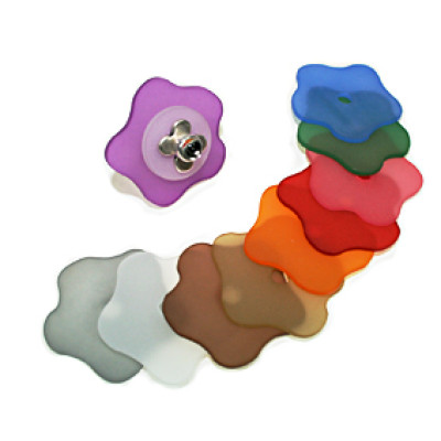 Polaris-Blumen-Perle für Schmuckgestaltung in vielen Farben 37mm