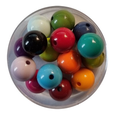 Polarisperle diverse Farben glänzend 10mm 5 Stück