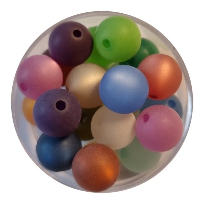 Polarisperle diverse Farben matt 10mm 5 Stück