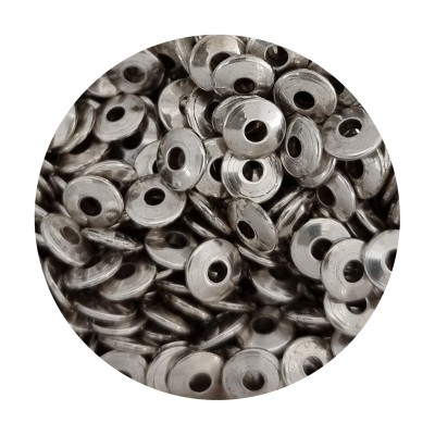 Metallperle Scheibe 4mm silber
