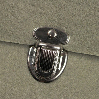 Taschen-Schnappschloss 25x33mm silber