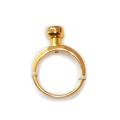 Wechselring gold für Pins zum Aufschrauben