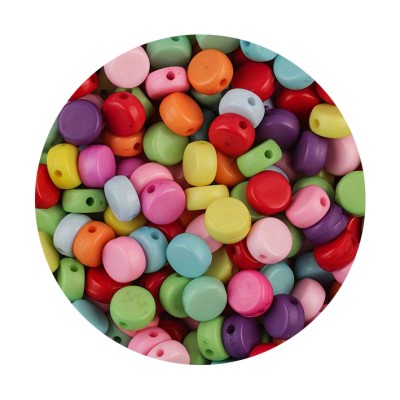 Blankoperle bunt 7x7mm