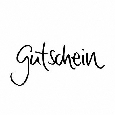 Stempel Gutschein 4,8cm