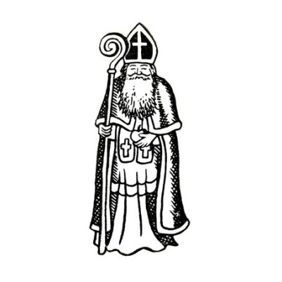 Stempel Heiliger Nikolaus 6cm